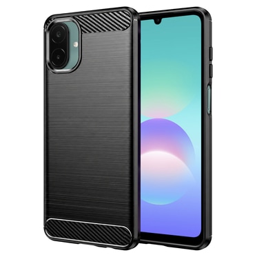 TPU gel ovitek "Brushed Carbon" za Samsung Galaxy A08 4G / A07 - črn