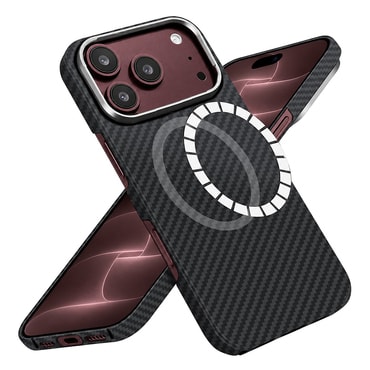 Premium ovitek Techsuit Aramid Fiber z MagSafe podporo za iPhone 17 Pro Max / 18 Pro Max - black
