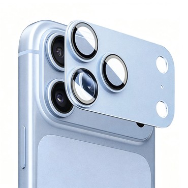 Full body zaščitno steklo za zadnjo kamero za iPhone 18 Pro - modro