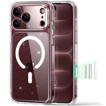 Hibridni ovitek ESR "Classic Hybrid HaloLock" za iPhone 17 Pro / 18 Pro - clear shimmer