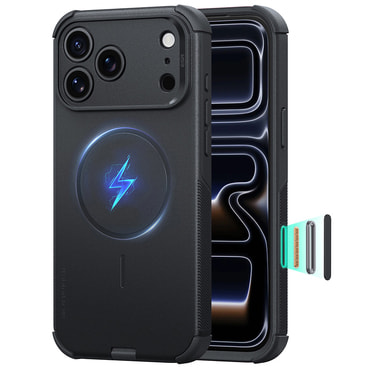 Hibridni ovitek ESR "Cyber HaloLock" za iPhone 17 Pro Max / 18 Pro Max - black