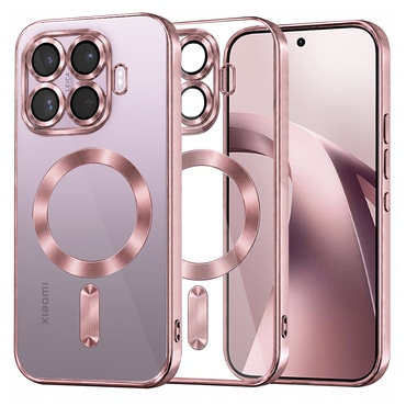 Ovitek Techsuit "Luxury Crystal MagSafe" za Xiaomi 17T - pink