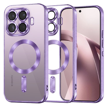 Ovitek Techsuit "Luxury Crystal MagSafe" za Xiaomi 17T - light purple
