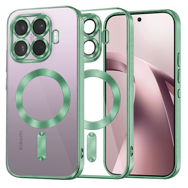 Ovitek Techsuit "Luxury Crystal MagSafe" za Xiaomi 17T - light green