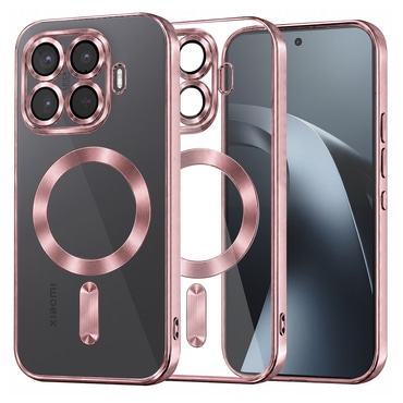 Ovitek Techsuit "Luxury Crystal MagSafe" za Xiaomi 17T Pro - pink