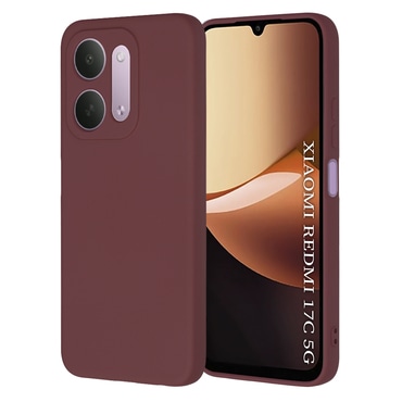 Silikonski ovitek Techsuit SoftFlex za Xiaomi Redmi 17C 5G - plum red