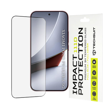 Premium 3D Full Body zaščitno steklo "Techsuit" za Xiaomi Poco F9 Ultra - black
