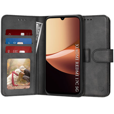 Etui Techsuit "Diary Book" za Xiaomi Redmi 17C 5G - črn