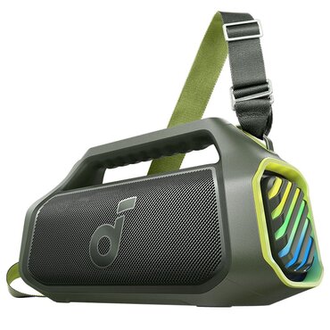 Bluetooth zvočnik Anker "SoundCore Boom 2 Plus" Bluetooth 5.3, 140W, BassUp 2.0, IPX7, RGB osvetlitev - green