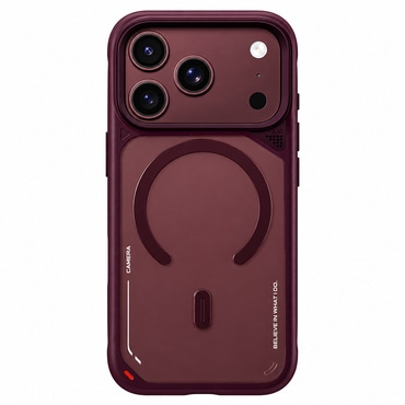 Ovitek Blueo "Frosted Heat Dissipation Stand MagSafe" za iPhone 17 Pro Max / 18 Pro Max - cherry