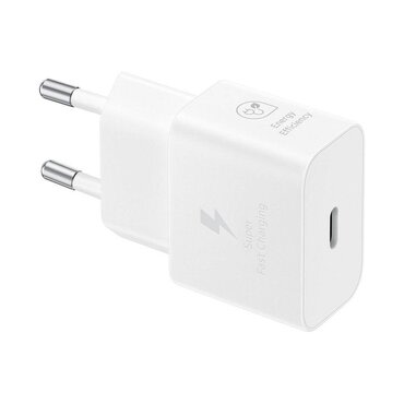 Originalen Samsung stenski polnilni adapter "EP-T2510NWEGEU" 25W GaN - bel
