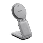 Avtomobilsko držalo Magnetno Baseus "PrimeTrip C02" z brezžičnim polnjenjem 15W - frosted grey
