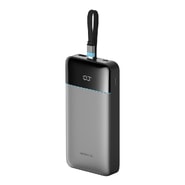 Power bank Cuktech "LPB252N" 25000mAh 120W z vgrajenim USB-C kablom in zaslonom - gray