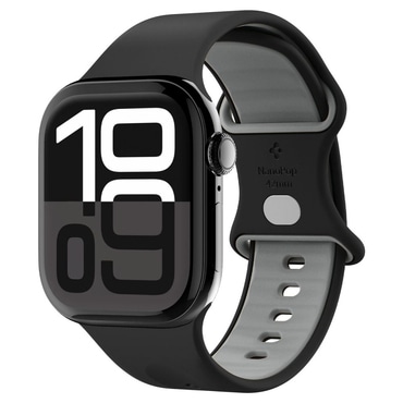 Silikonski pas Spigen "Nano Pop (AMP09324)" za Apple Watch (38 / 40 / 41 / 42mm) - black sesame
