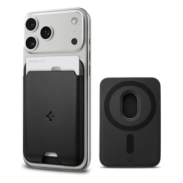 Magnetna denarnica Spigen "Valentinus Wallet MagFit" za 2 kartici - black