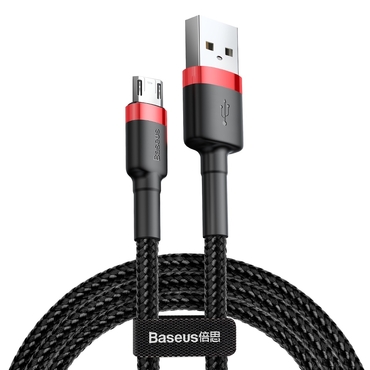 Polnilni in podatkovni USB-A v Micro USB kabel Baseus "Cafule CAMKLF-C91" - 1.5A - 2m - red black