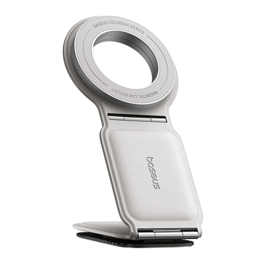 Avtomobilsko držalo Baseus "PrimeTrip Series C02" PU usnje, 360° - moon white
