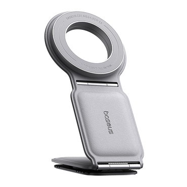 Avtomobilsko držalo Magnetno Baseus "PrimeTrip Series C02" PU usnje, 360° - frosted grey