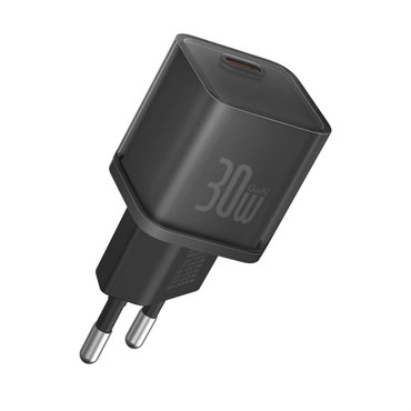 Stenski 30W polnilec Baseus "GaN5S" - black