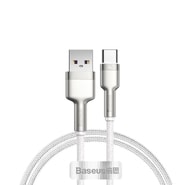 Polnilni in podatkovni 66W USB-A v USB-C kabel Baseus "Cafule Series Metal" - 480Mbps - 1m - white