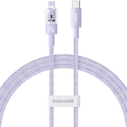 Polnilni in podatkovni 20W USB-C v Lightning kabel Baseus "Gem" - 2m - nebula purple