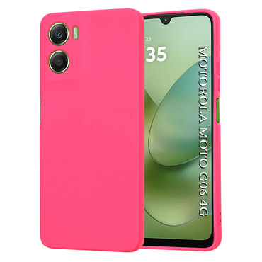 Silikonski ovitek Techsuit SoftFlex za Motorola Moto G06 - hot pink