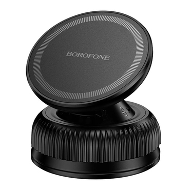 Avtomobilsko držalo Magnetno Borofone "Rider BH139" z vakuumskim priseskom in 360° vrtenjem - black