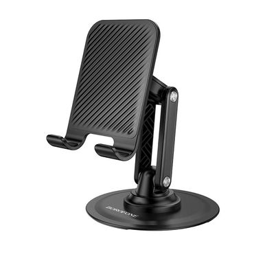Namizno držalo Borofone "Admirado BH128" z dvoosno rotacijo in zložljivo zasnovo za telefone 4.5-7" - black