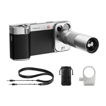 Profesionalni fotografski komplet za iPhone 16 Pro PGYTECH RetroVa z gripom, ovitkom in 2,35x telefoto lečo - black