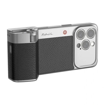 Fotografski komplet za iPhone 16 Pro PGYTECH RetroVa z gripom, ovitkom, Bluetooth sprožilcem in vgrajeno baterijo - black