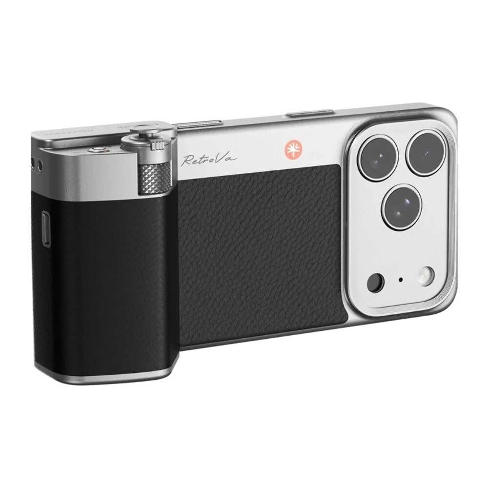 Fotografski komplet PGYTECH RetroVa z gripom, ovitkom, Bluetooth sprožilcem in vgrajeno baterijo - black