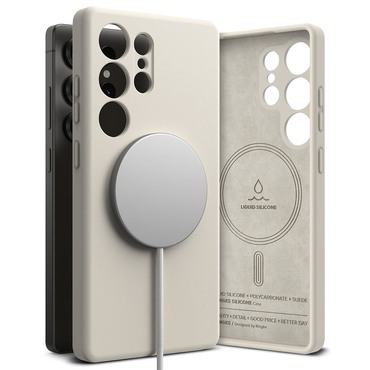 Ovitek Ringke "Silicone Magnetic" za Samsung Galaxy S25 Ultra - stone