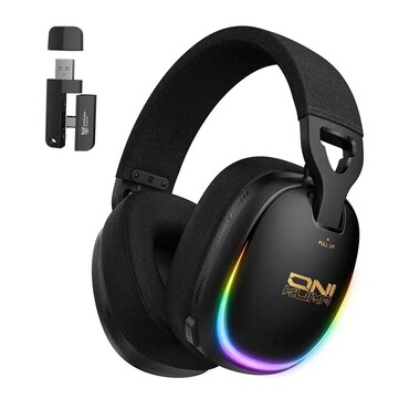 Brezžične gaming Over-Ear slušalke ONIKUMA "GT805" BT z RGB osvetlitvijo - black
