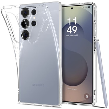 Ovitek Spigen "Liquid Crystal" za Samsung Galaxy S25 Ultra - clear