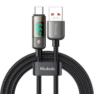 Polnilni in podatkovni USB-C v USB-A kabel Mcdodo "CA-3630" - 6A - digitalni prikazovalnik - 1.2m - black