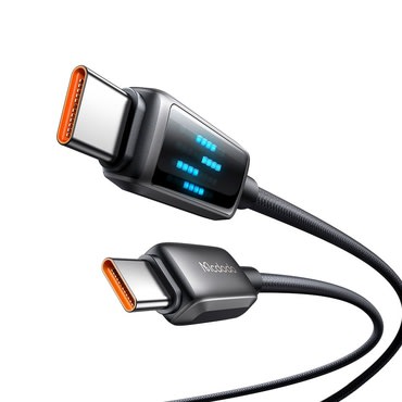 Polnilni in podatkovni 100W USB-C v USB-C kabel Mcdodo "CA-4250" - LED prikazovalnik - 480Mbps - 1.2m - black