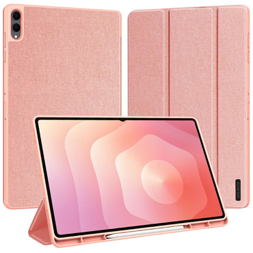 Etui Dux Ducis "Domo Series" s S Pen držalom za Samsung Galaxy Tab S11 Ultra / Tab S12 Ultra - pink