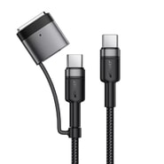 Polnilni in podatkovni 240W USB-C v USB-C kabel Acefast "C22-05" MagSafe 3 adapter, 5A, 1.2m - black