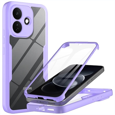 Hibridni Full body ovitek Techsuit "ColorVerse 360" za Xiaomi Redmi Note 17 Pro 5G - purple