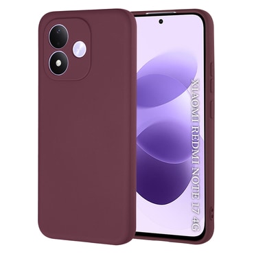 Silikonski ovitek Techsuit SoftFlex za Xiaomi Redmi Note 17 4G / 5G - plum red
