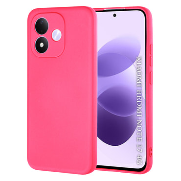 Silikonski ovitek Techsuit SoftFlex za Xiaomi Redmi Note 17 4G / 5G - hot pink