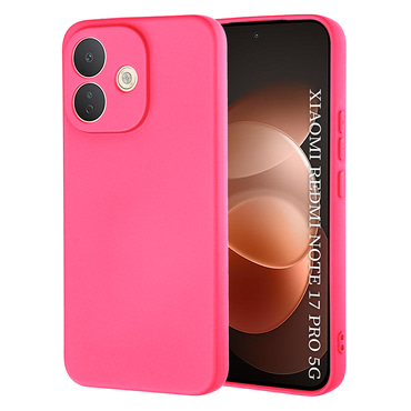 Silikonski ovitek Techsuit SoftFlex za Xiaomi Redmi Note 17 Pro 5G - hot pink