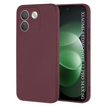 Silikonski ovitek Techsuit SoftFlex za Xiaomi Redmi Note 17 Pro Max 5G - plum red