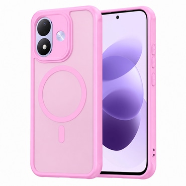Hibridni ovitek "HaloFrost II MagSafe" za Xiaomi Redmi Note 17 4G / 5G - pink