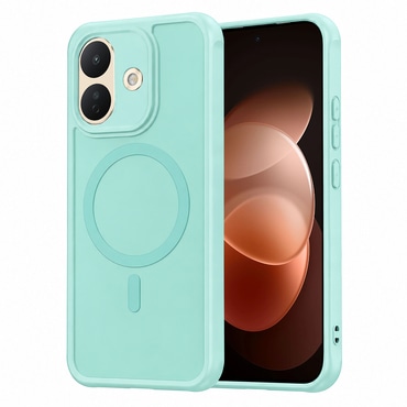 Hibridni ovitek "HaloFrost II MagSafe" za Xiaomi Redmi Note 17 Pro 5G - mint green