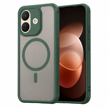 Hibridni ovitek "HaloFrost II MagSafe" za Xiaomi Redmi Note 17 Pro 5G - green