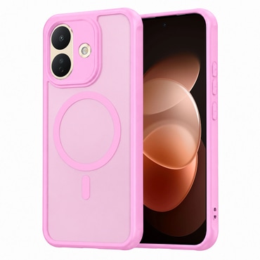 Hibridni ovitek "HaloFrost II MagSafe" za Xiaomi Redmi Note 17 Pro 5G - pink