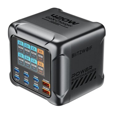 Polnilna postaja Blitzwolf "BW-S33" 420W 6x USB-C, 2X USB-A