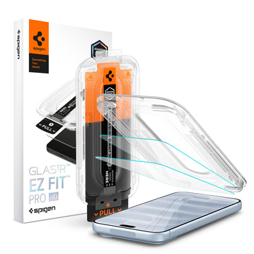 (2-pack) Zaščitno steklo Spigen "Glas.tR EZ-FIT Pro HD (AGL12047)" za iPhone 18 Pro / 17 Pro / 17 / 16 Pro - clear