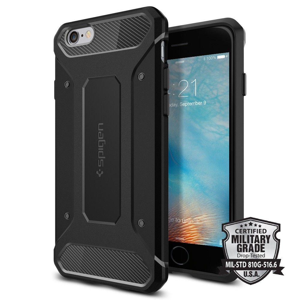 Ovitek Spigen SGP "Rugged Capsule" za iPhone 6 / 6S - black